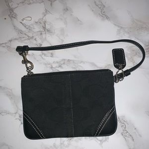 Black Coach Wristlet
